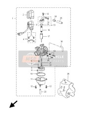 5RNE4G810300, Body,  Float Chamber, Yamaha, 4